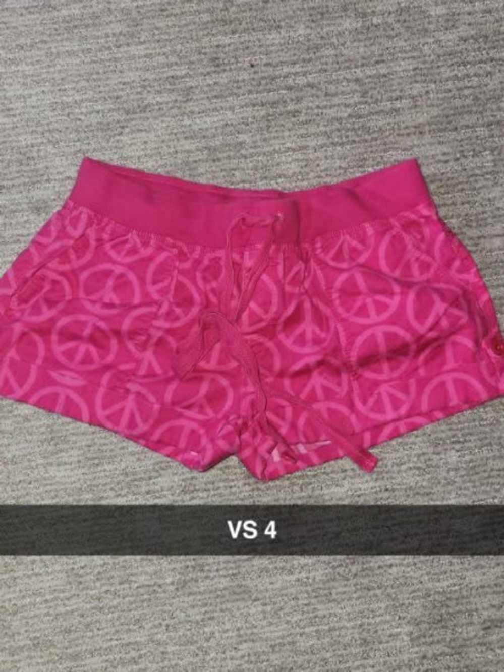 HTF/VINTAGE Pink Peace Sign Lounge Shorts
